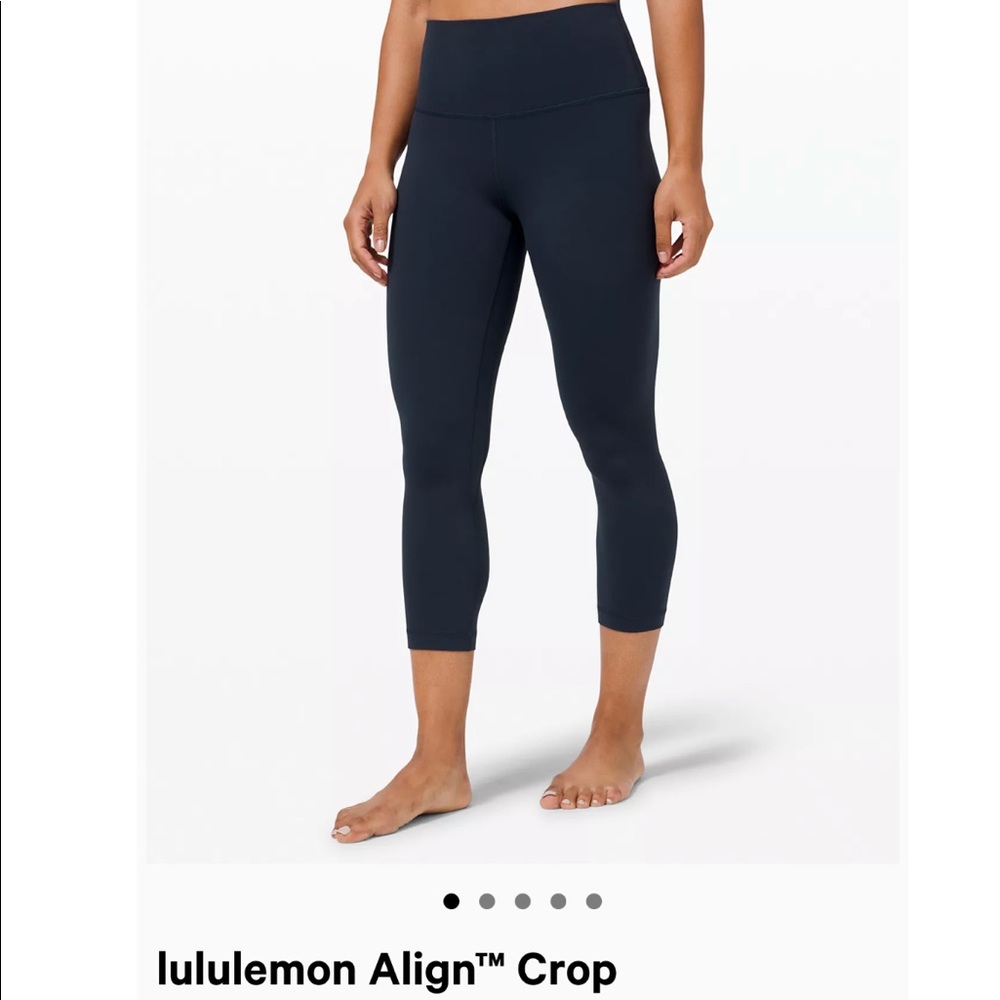 Lululemon align crop Navy blue size 6